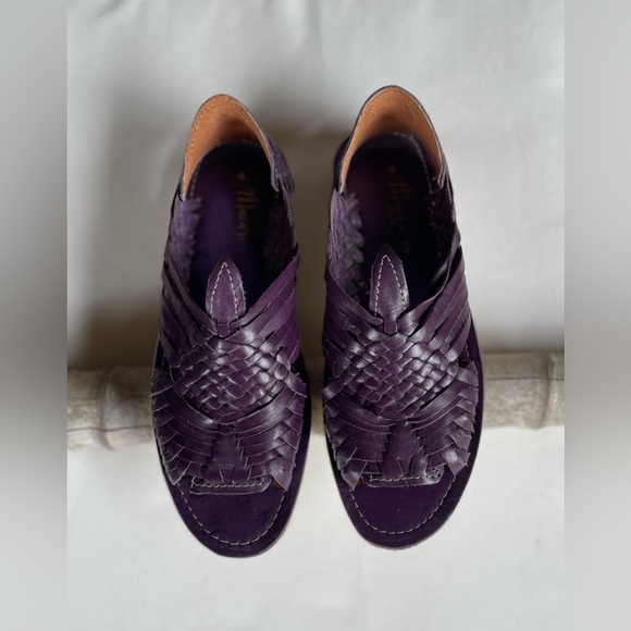 Macarena collection size 4 purple Sandal Mexican Huaraches - Picture 2 of 7